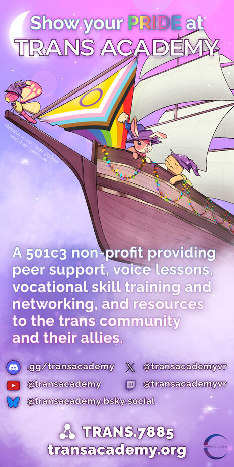 Trans Academy Pride poster Trans Academy Pride poster